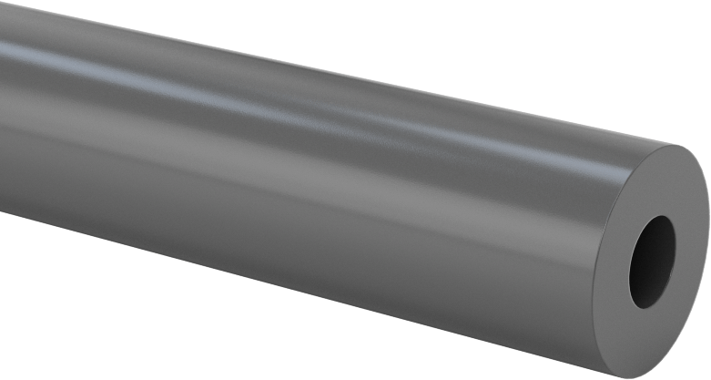 Kimyasal Dirençli Büyük Boy Yuvarlak PVC Boru, 3/16" Duvar Kalınlığı, 5/8" OD, 1/4" ID