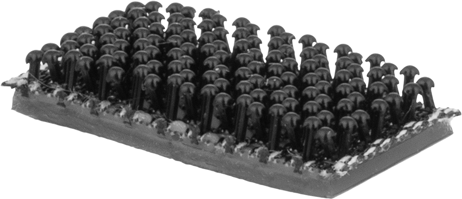Birbirine Geçmeli Bağlantı Elemanları, Yapışkanlı Arka Yüzeyli, 1“ Genişlik x 1/2” Uzunluk