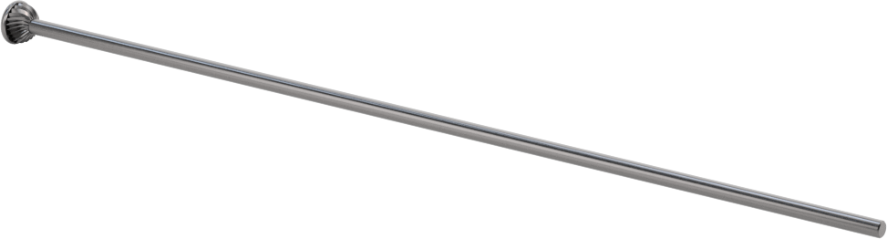 Çapraz Delikler için CNC Montajlı Freze Ucu, Yarım Küre, 0,093 inç Şaft Çapı, 1/4“ Çap x 5/32” Uzun Başlık