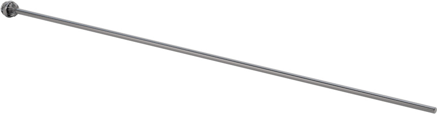 Çapraz Delikler için CNC Montajlı Freze Ucu, Bilye, 0,045 inç Şaft Çapı, 1/8“ Çap x 5/32” Uzun Baş