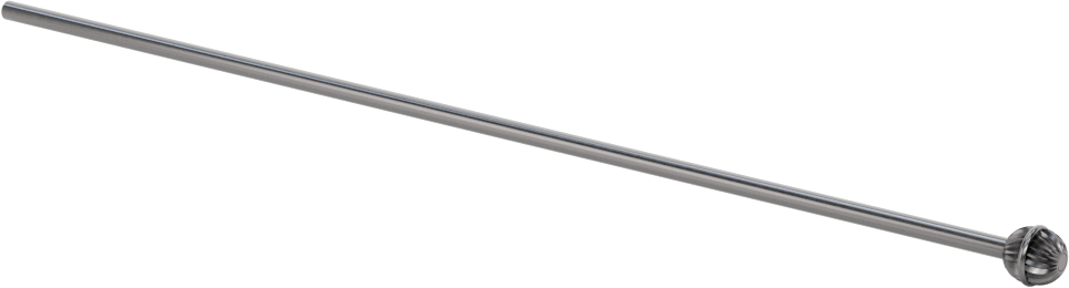 Çapraz Delikler için CNC Montajlı Freze Ucu, Bilye, 0,093 inç Şaft Çapı, 1/4“ Çap x 9/32” Uzun Başlık