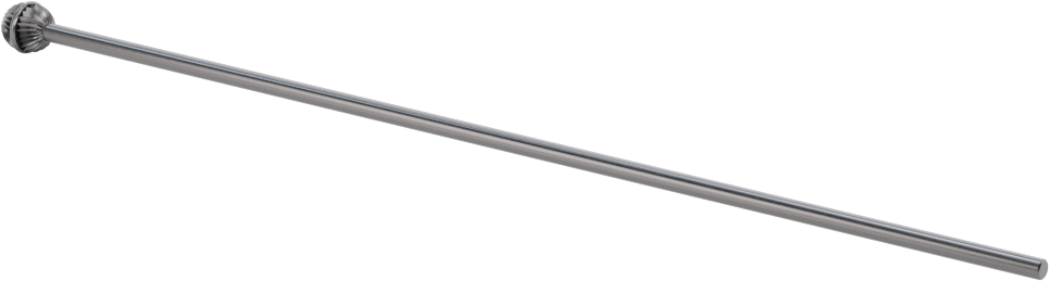 Çapraz Delikler için CNC Montajlı Freze Ucu, Bilye, 0,093 inç Şaft Çapı, 1/4“ Çap x 9/32” Uzun Başlık