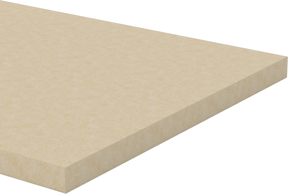 Sert F3 Keçe Levha, Düz Destek, 60" x 12", 3/4" Kalınlık