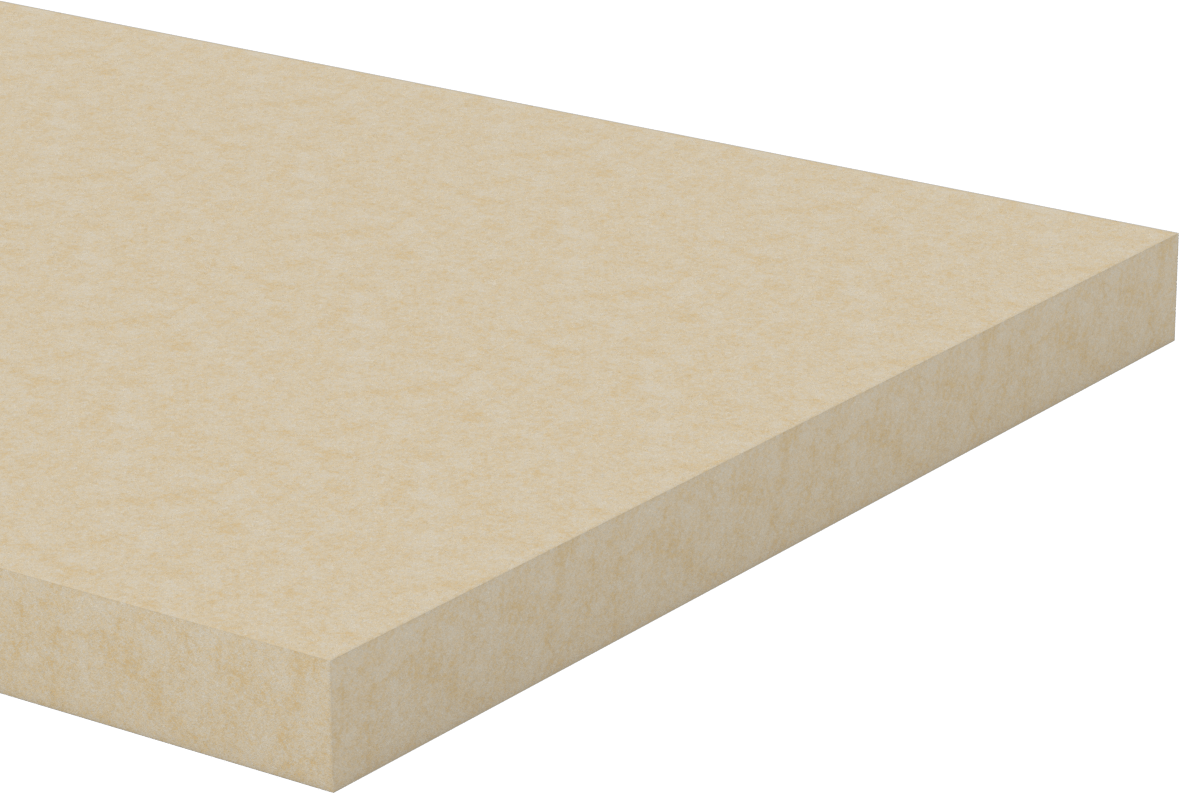 Sert F3 Keçe Levha, Düz Destek, 60" x 12", 1" Kalınlık