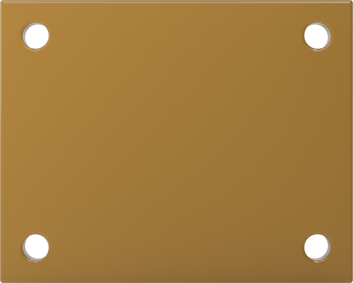 7-1/2“ x 6” Plakalı Colossus Tekerlek, Ekstra Yüksek Kapasiteli, 6" Çaplı Metal Tekerlekli Sert
