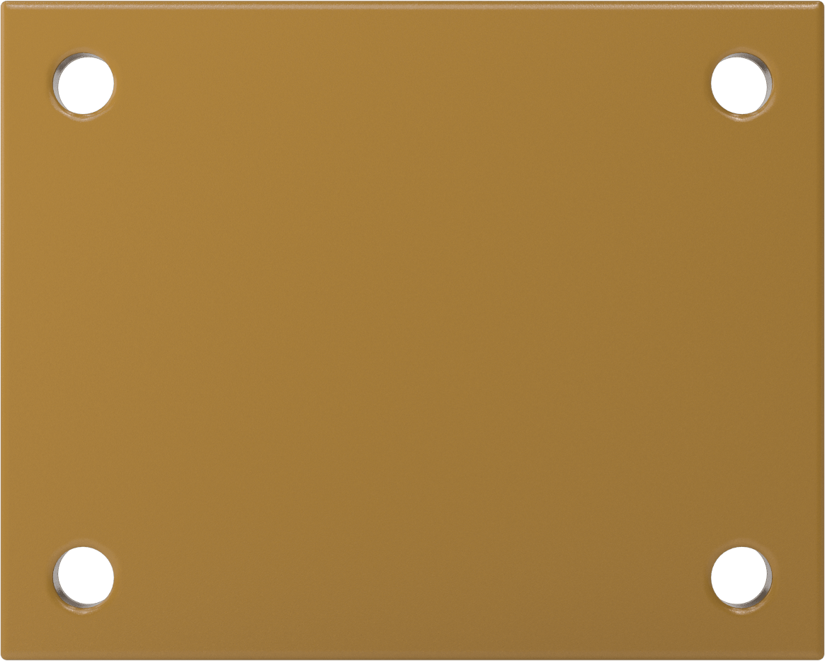 7-1/2“ x 6” Plakalı Colossus Tekerlek, Ekstra Yüksek Kapasiteli, 8 inç Çap x 4 inç Genişlikte Metal Tekerlekli Sabit