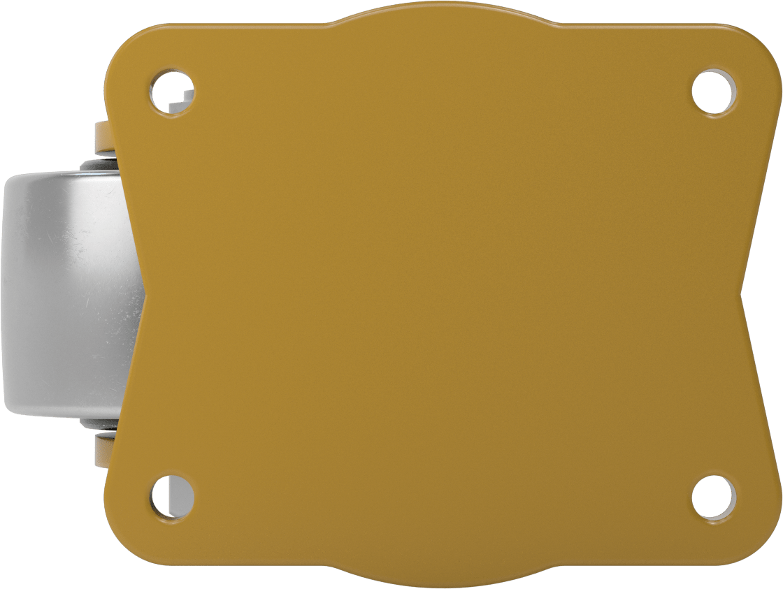 7-1/2“ x 6” Plakalı Colossus Tekerlek, Ekstra Yüksek Kapasiteli, 6" Çaplı Metal Tekerlekli Döner Tekerlek