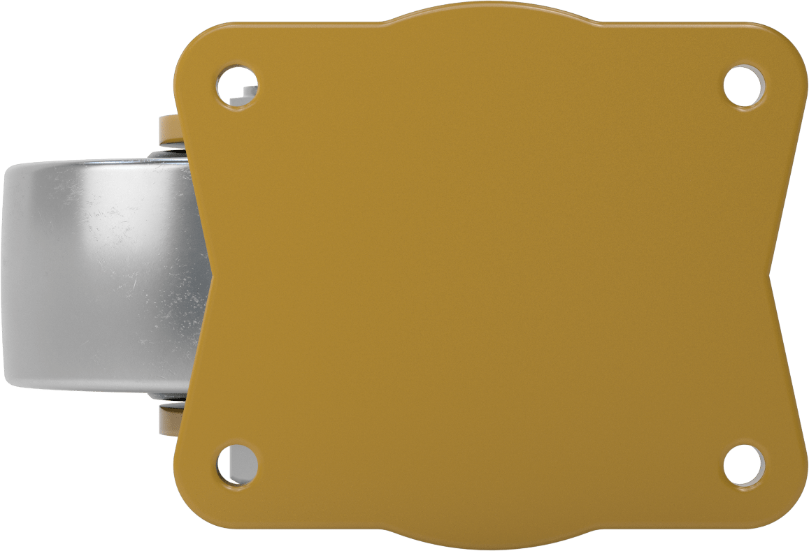 7-1/2“ x 6” Plakalı Colossus Tekerlek, Ekstra Yüksek Kapasiteli, 8 inç Çapında x 3 inç Genişliğinde Metal Tekerlekli Döner Tekerlek