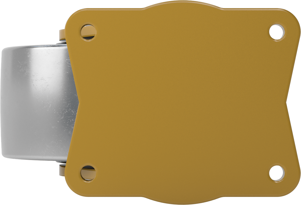 7-1/2“ x 6” Plakalı Colossus Tekerlek, Ekstra Yüksek Kapasiteli, 8 inç Çaplı x 4 inç Genişliğinde Metal Tekerlekli Döner Tekerlek
