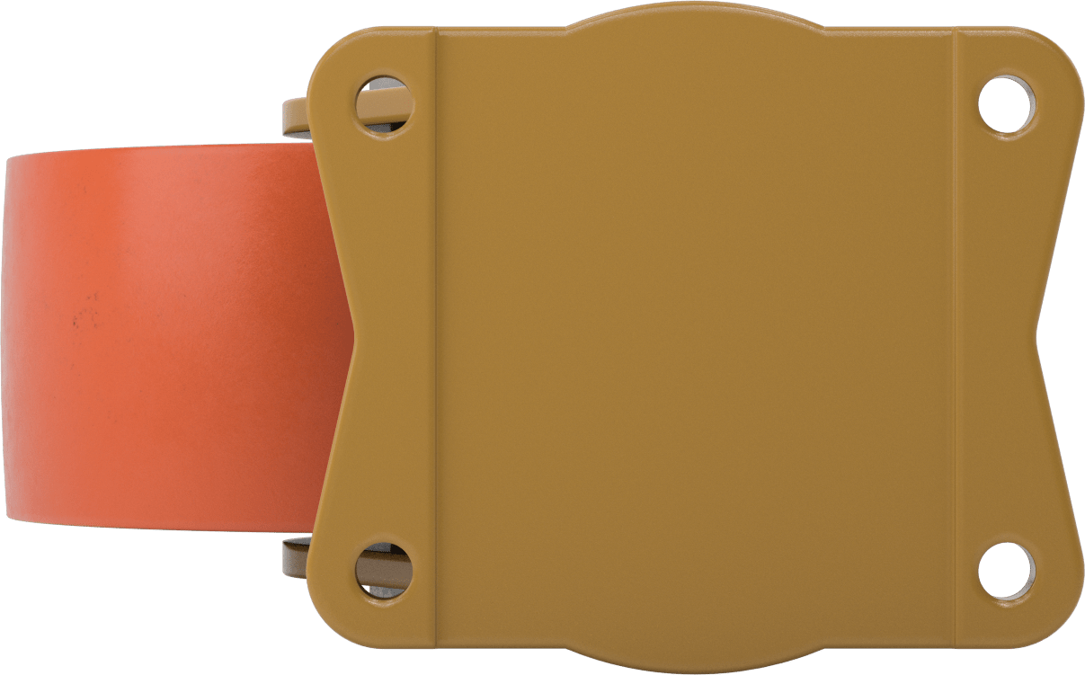 7-1/2“ x 6” Plakalı Colossus Tekerlek, Ekstra Yüksek Kapasiteli, 10" Çaplı Poliüretan Tekerlekli Döner