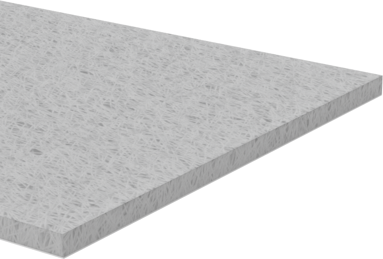 Yüksek Sıcaklık Seramik Elyaf Boru Yalıtımı, Alümina Oksit, 50' Uzunluk x 3“ Genişlik x 1/8” Kalınlık