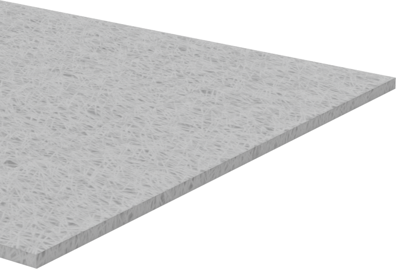 Yüksek Sıcaklık Seramik Elyaf Boru Yalıtımı, Alümina Oksit, 50 Fit Uzunluk x 3“ Genişlik x 1/16” Kalınlık