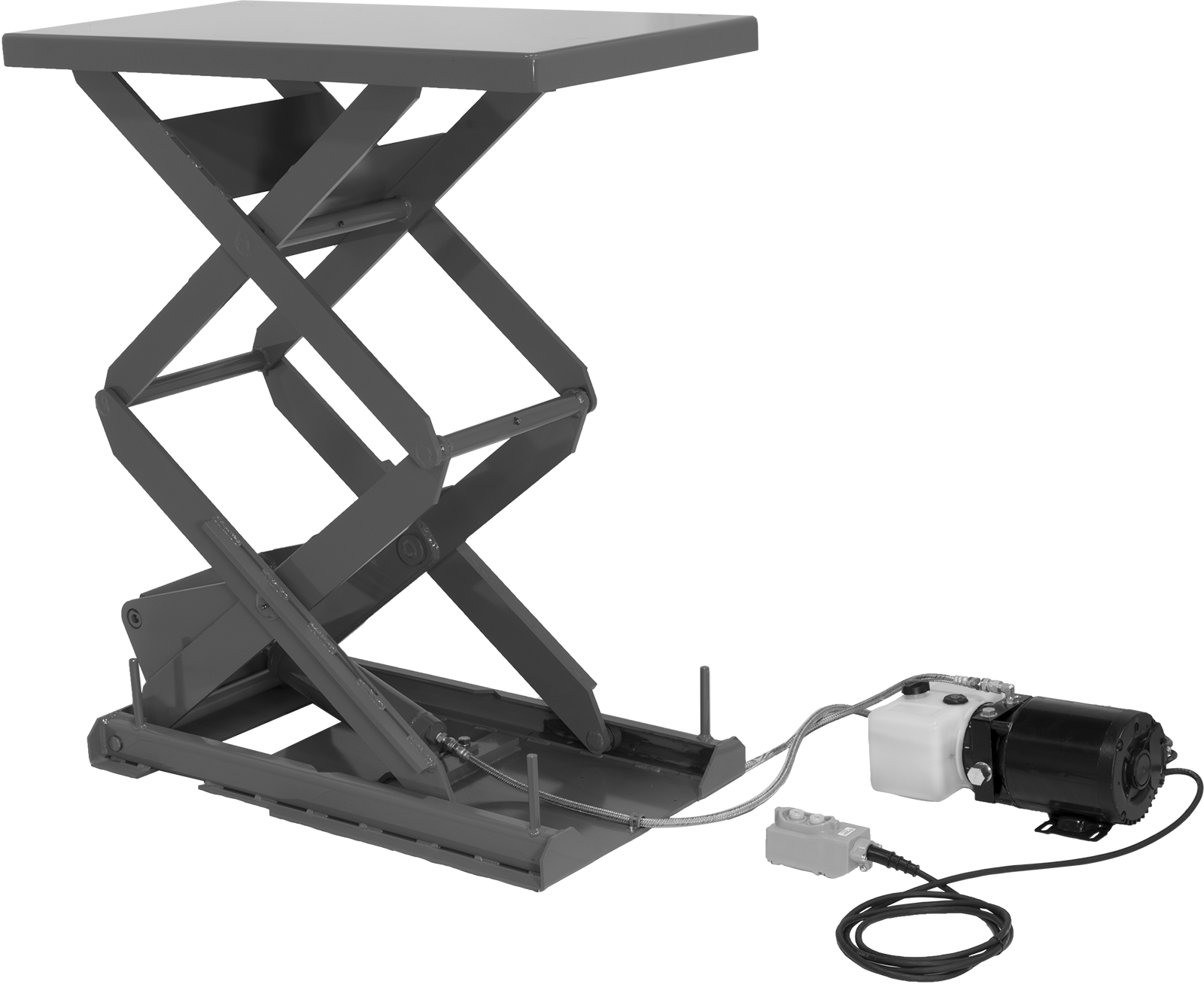 Sabit Kaldırma Masası, 120V AC, Elle Çalıştırılan, 1100 lbs. Kapasite, 25-1/2" x 18"