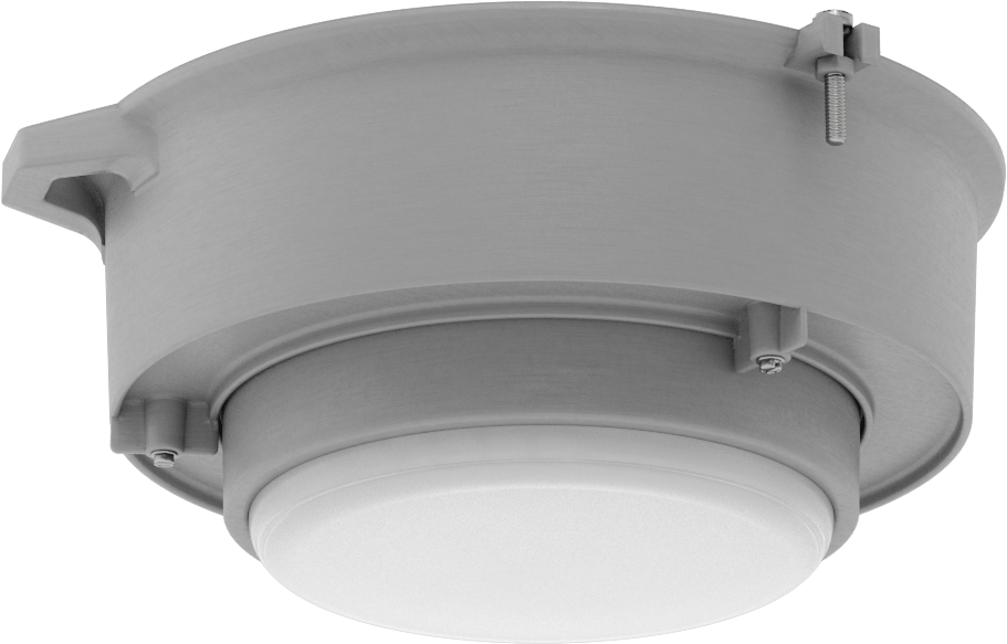 Yenileme Yuvarlak Körfez Işığı, Tehlikeli Ortam, 13-3/8" Toplam Çap, 6000 Lumens