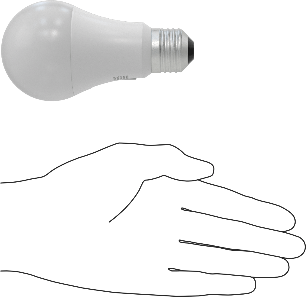 Alacakaranlıktan Şafağa Vidalı Tabanlı Ampul, A19, 60W Eşdeğer Akkor, 800 Lumens