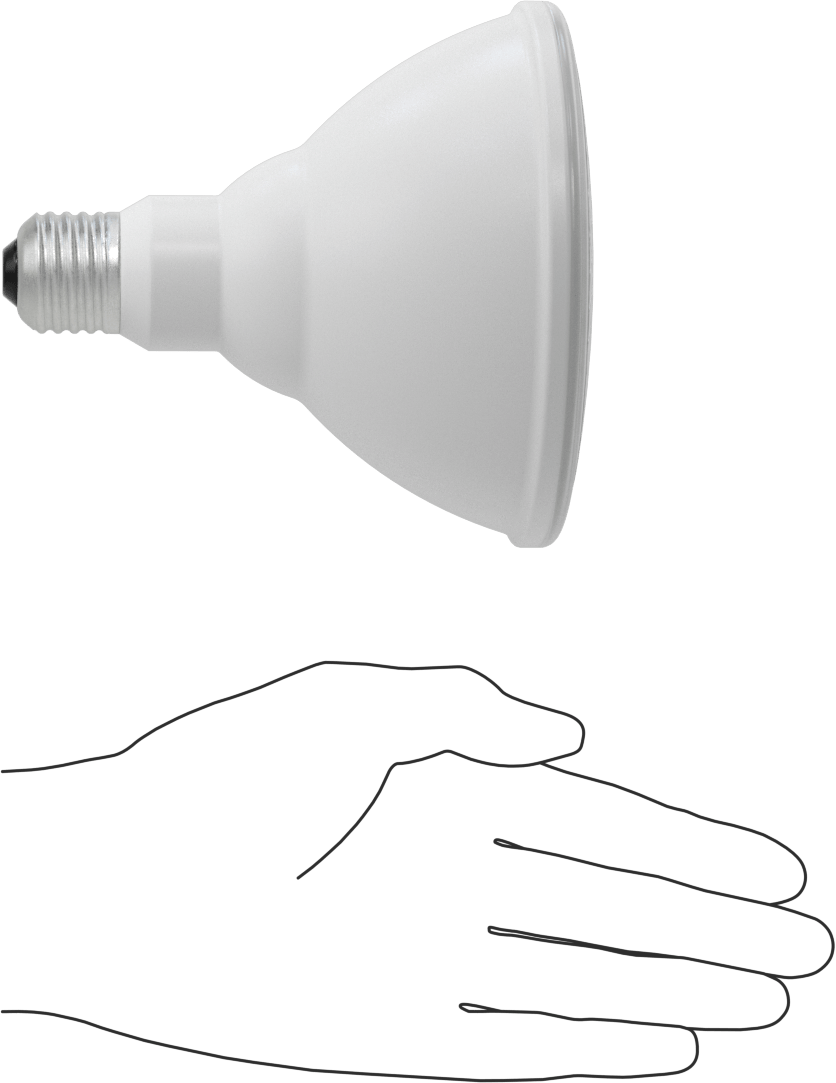 Alacakaranlıktan Şafağa Vidalı Tabanlı Ampul, PAR38, 100 W Eşdeğer Akkor, 1050 Lumens