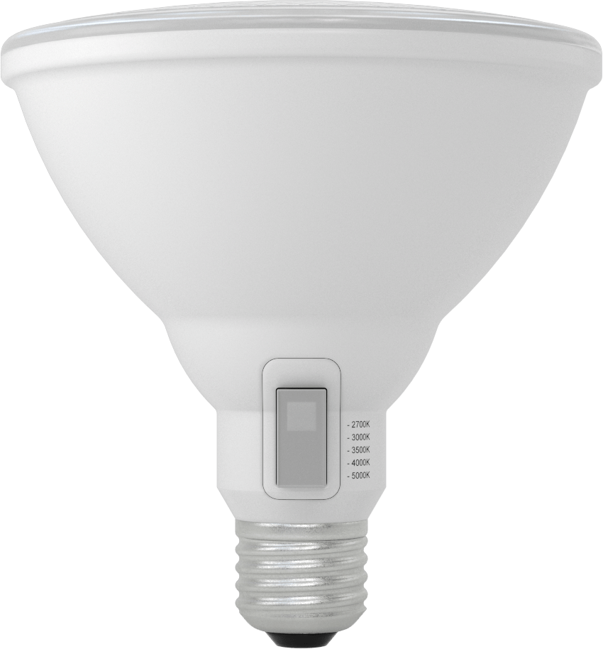 Alacakaranlıktan Şafağa Vidalı Tabanlı Ampul, PAR38, 100 W Eşdeğer Akkor, 1050 Lumens