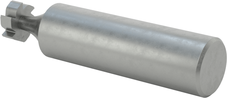 Hızlı Kesim Yüksek Hızlı Çelik Anahtar Yuvası Uçlu Freze, 403 Numaralı Woodruff ANSI Anahtarı için, 1/8" Kalınlık