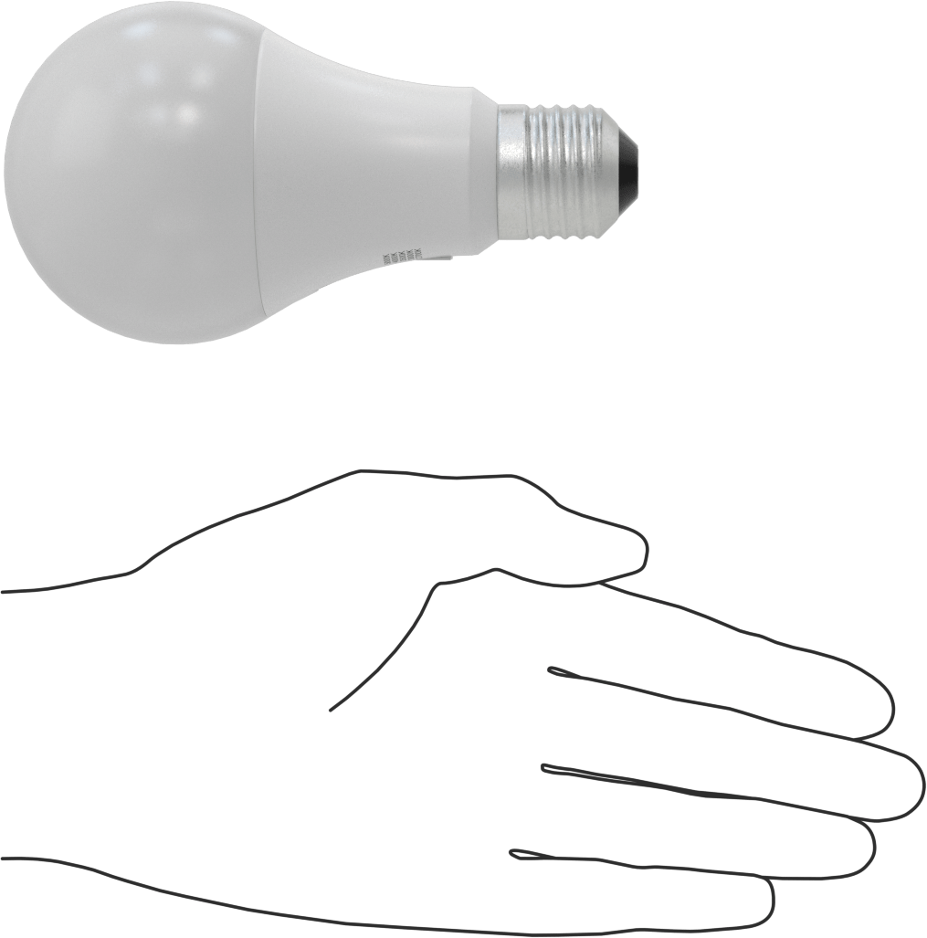 Hareket Algılayıcı Vidalı Tabanlı LED Ampul, A21, 100 W Eşdeğer Akkor, 1500 Lumens