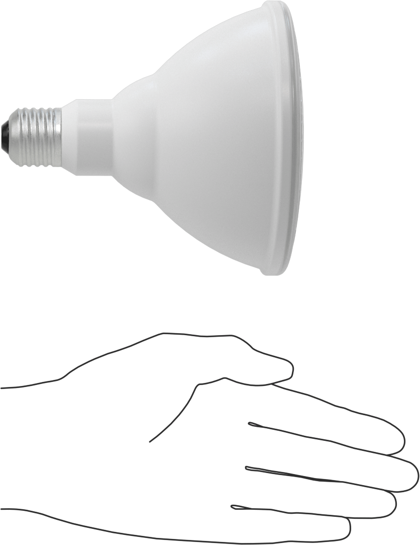 Hareket Algılayıcı Vidalı Tabanlı LED Ampul, PAR38, 100 W Eşdeğer Akkor, 1050 Lumens