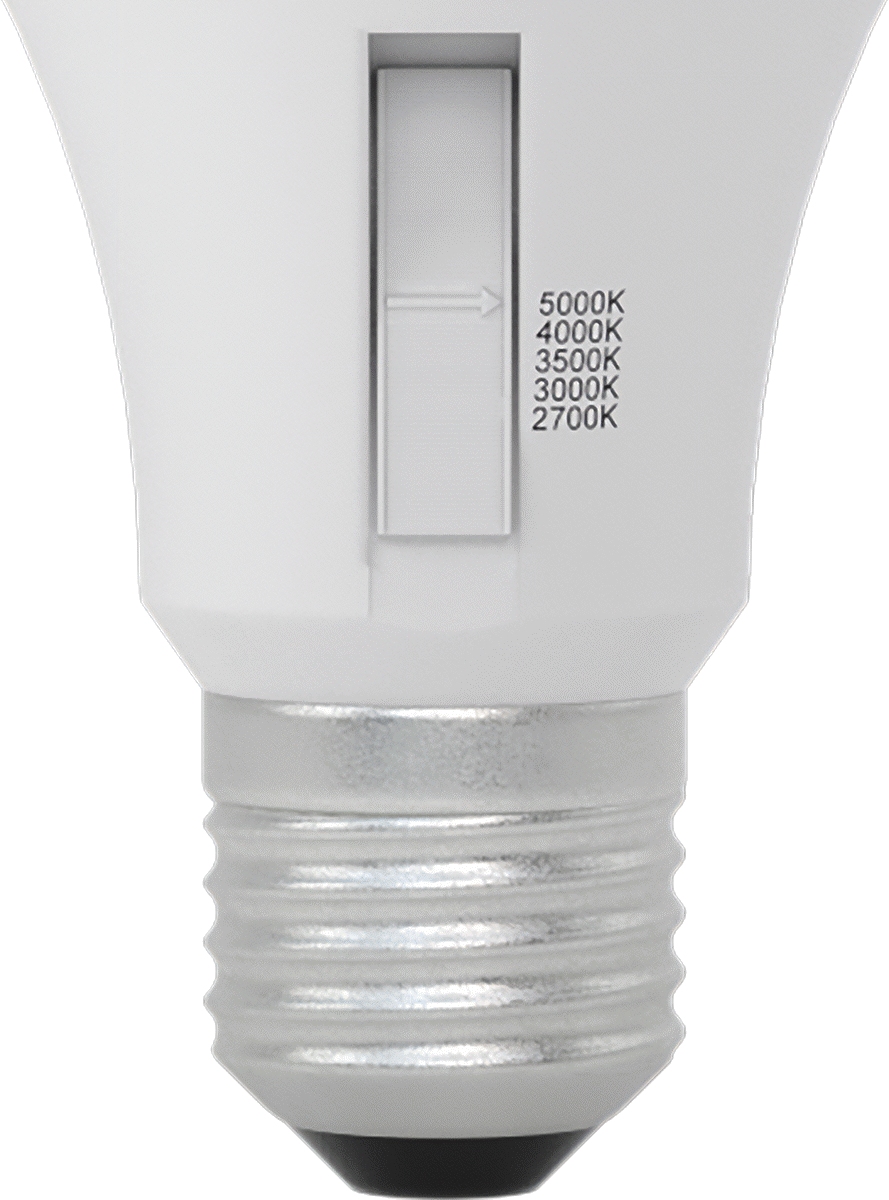 Hareket Algılayıcı Vidalı Tabanlı LED Ampul, A19, 60W Eşdeğer Akkor, 800 Lumens