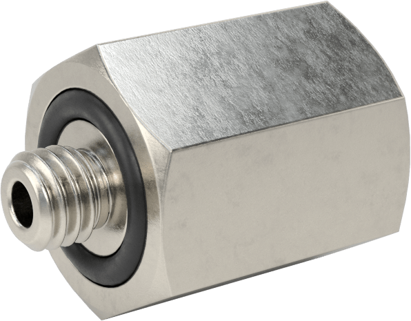 Minyatür Orta Basınçlı 316 Paslanmaz Çelik Boru Bağlantı Parçası, Düz Adaptör, 1/16 NPT Dişi x M5 x 0,8 mm Erkek