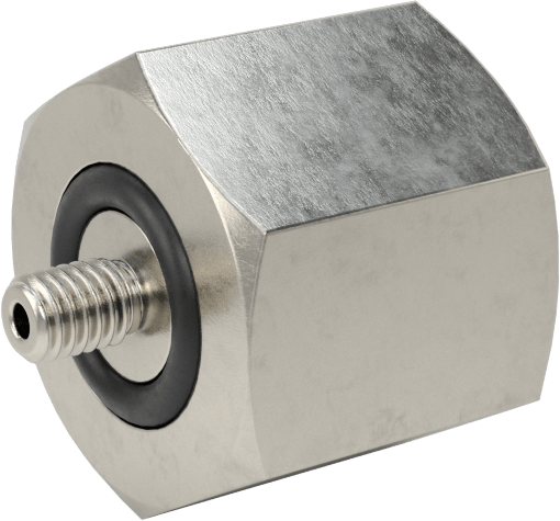 Minyatür Orta Basınçlı 316 Paslanmaz Çelik Boru Bağlantı Parçası, Düz Adaptör, 1/8 NPT Dişi x M3 x 0,5 mm Erkek