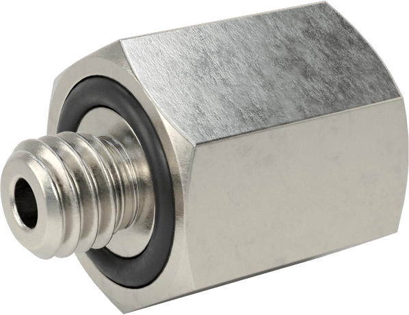 Minyatür Orta Basınçlı 316 Paslanmaz Çelik Boru Bağlantı Parçası, Düz Adaptör, 1/8 NPT Dişi x M6 x 1 mm Erkek