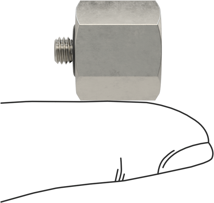 Minyatür Orta Basınçlı 316 Paslanmaz Çelik Boru Bağlantı Parçası, Düz Adaptör, 1/4 NPT Dişi x M5 x 0,8 mm Erkek