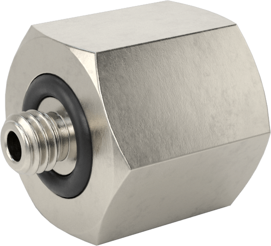 Minyatür Orta Basınçlı 316 Paslanmaz Çelik Boru Bağlantı Parçası, Düz Adaptör, 1/4 NPT Dişi x M5 x 0,8 mm Erkek
