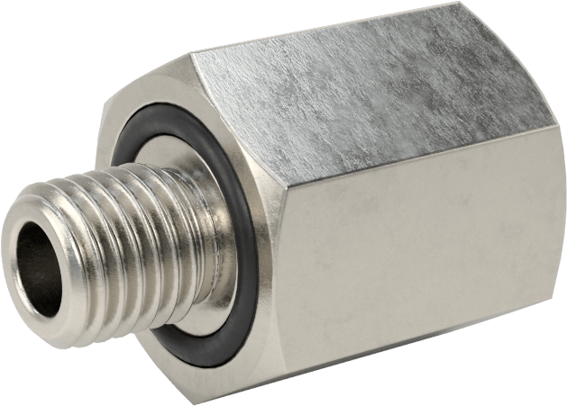 Minyatür Orta Basınçlı 316 Paslanmaz Çelik Boru Bağlantı Parçası, Düz Adaptör, 1/4 NPT Dişi x M8 x 1 mm Erkek