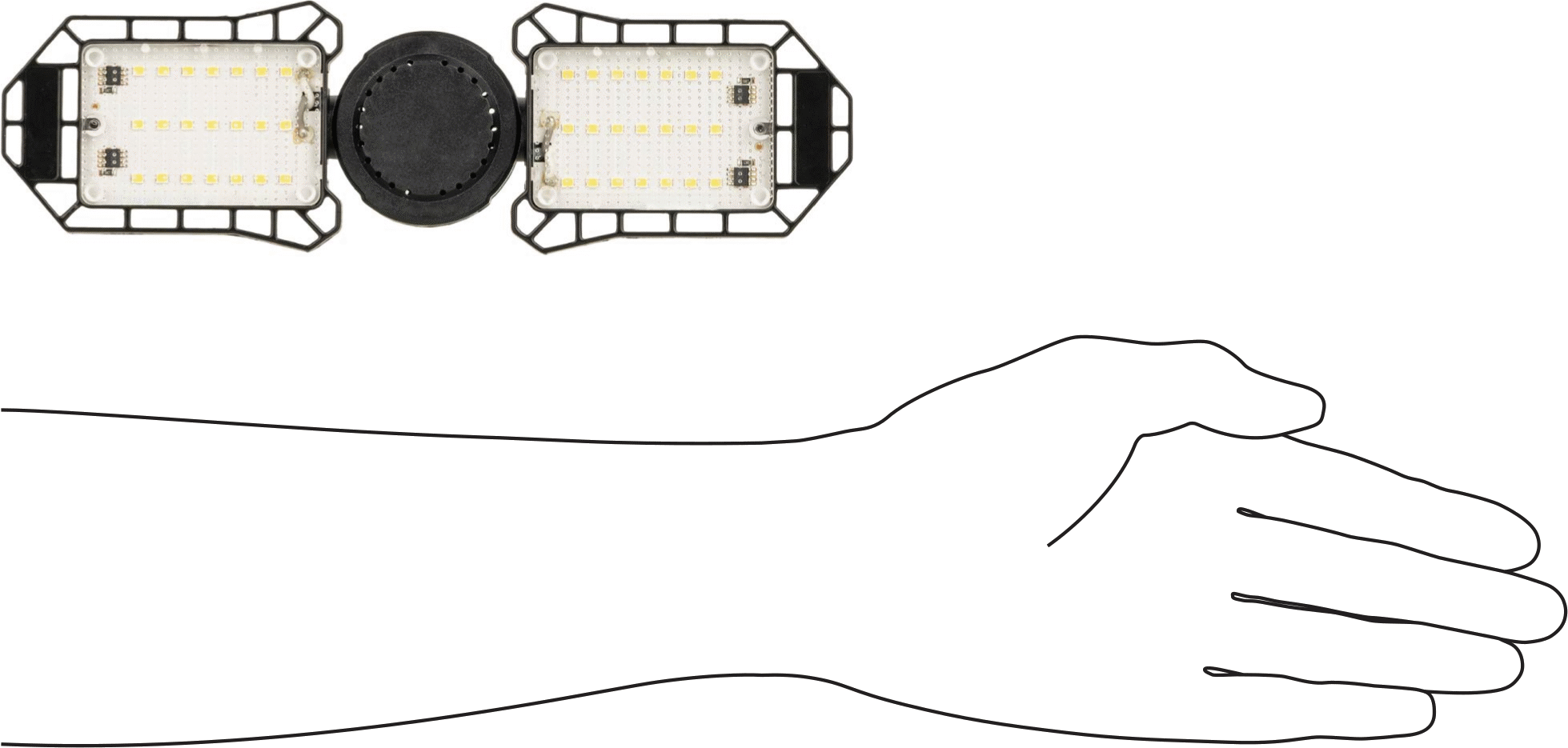 Ultra Parlak Vidalı Tabanlı Panel Ampul, 2 adet panel ile, 3000 Lumens