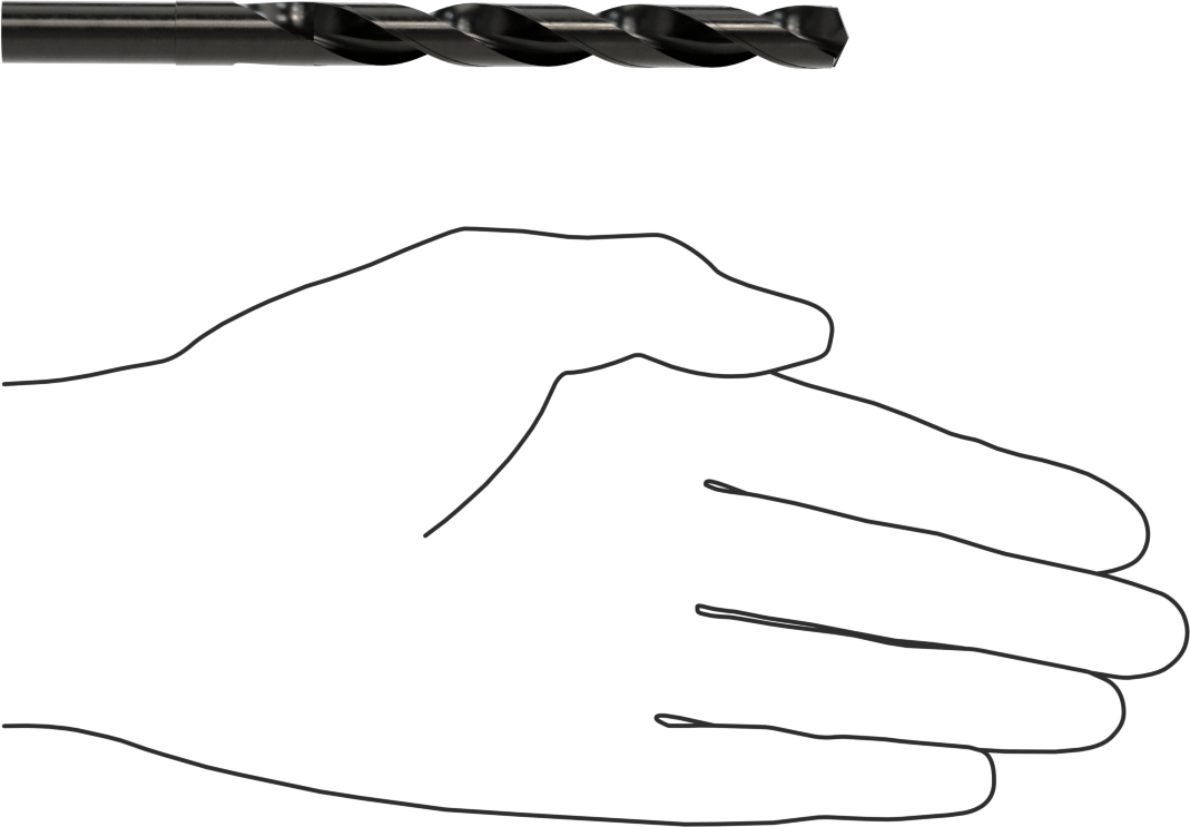 3/8" Çaplı Daraltılmış Şaftlı Matkap Ucu, 25/64" Boyut