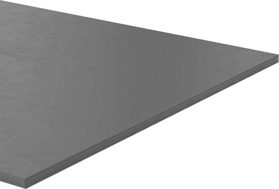 Yüksek Mukavemetli Yüksek Sıcaklık Silikon Şerit, Arka Yüzü Yapışkanlı, 6" x 24", 1/8" Kalınlık, Gri