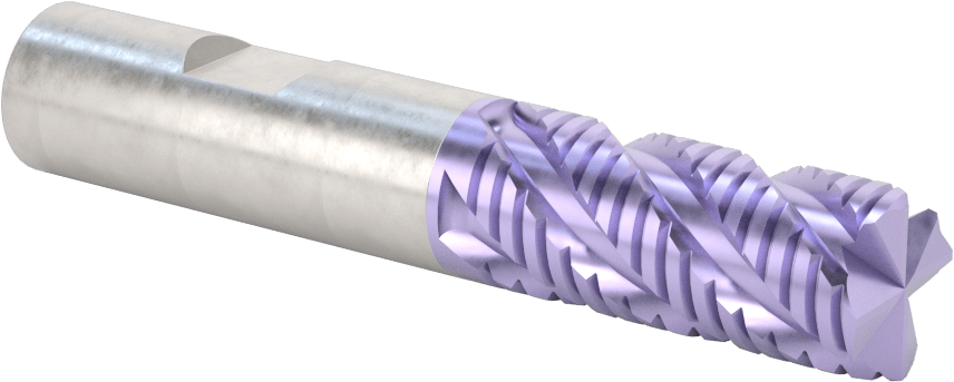 Kaba İşleme Karbür Kare Uçlu Freze, TiAlN Kaplamalı, 4 Kanallı, 16 mm Freze Çapı, 38 mm Uzun Kesim