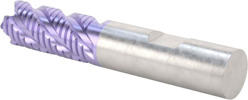 Kaba İşleme Karbür Kare Uçlu Freze, TiAlN Kaplamalı, 4 Kanallı, 16 mm Freze Çapı, 38 mm Uzun Kesim