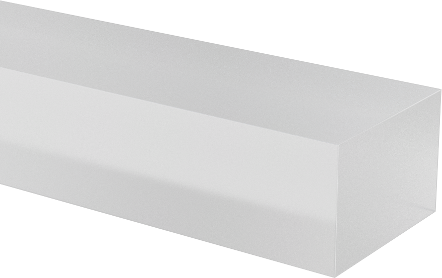 Polipropilen Çubuk, 1-1/2" Genişlik, 1" Kalınlık