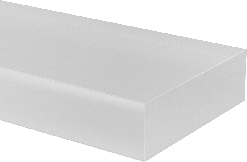 Polipropilen Çubuk, 2-1/2" Genişlik, 3/4" Kalınlık