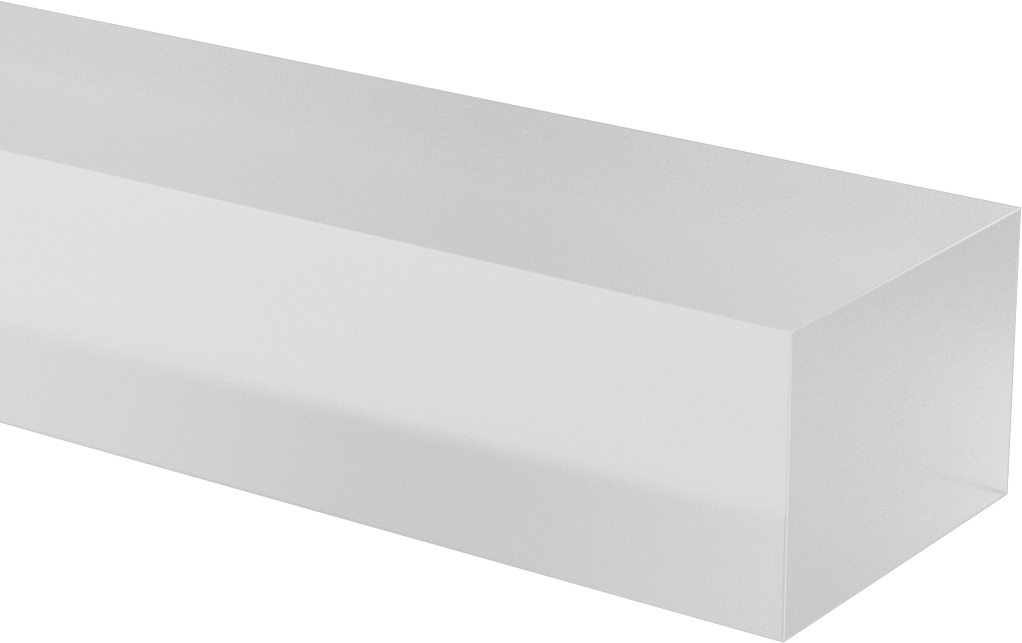 Polipropilen Çubuk, 2-1/2" Genişlik, 1-3/4" Kalınlık