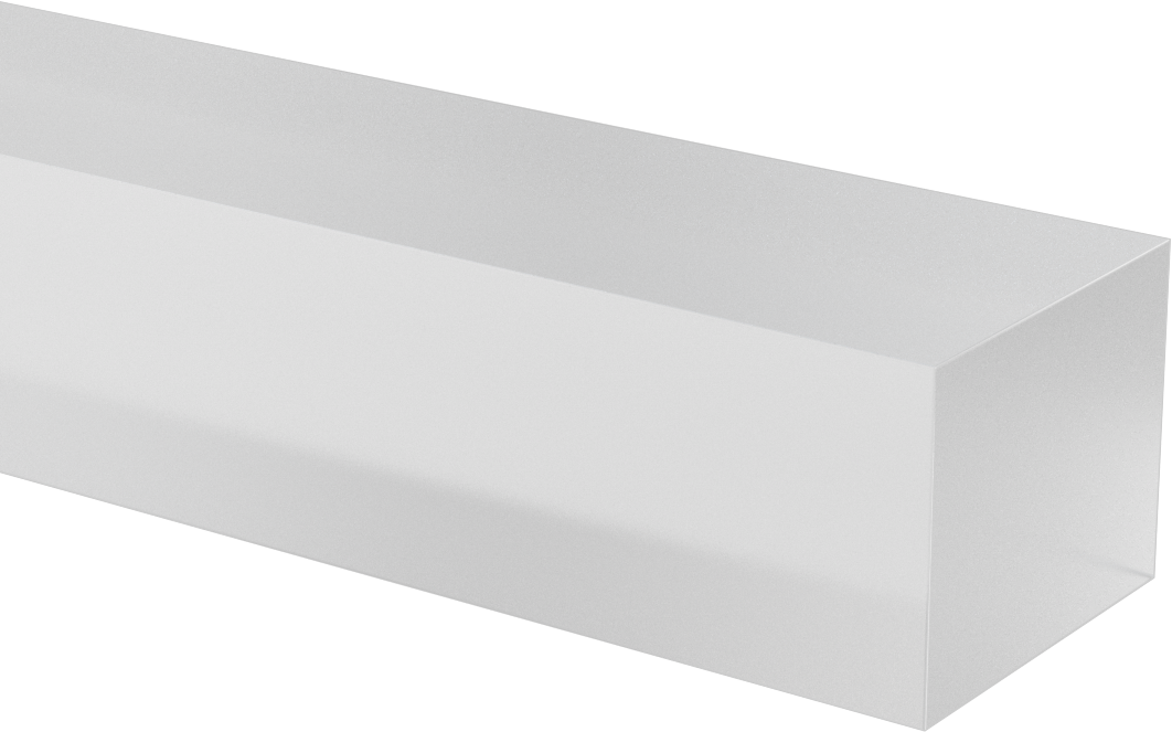 Polipropilen Çubuk, 2-1/2" Genişlik, 2" Kalın