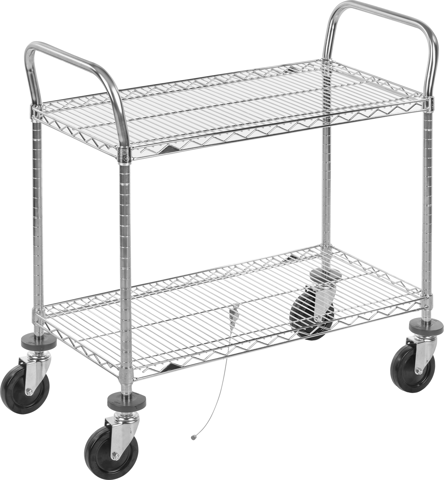 Çelik İletken Arabası, 24“ Uzunluk x 18” Genişlikte Raflar