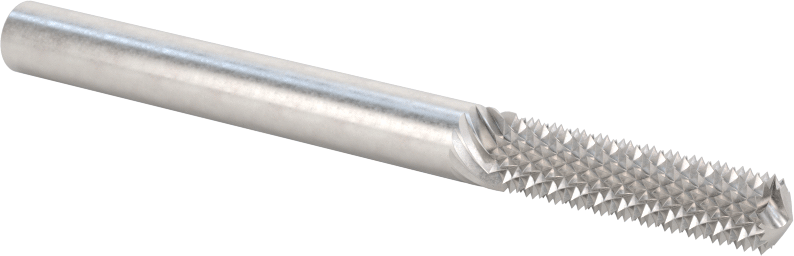 Fiberglas için Freze Ucu, Elmas Oluklar, 1/4" Çaplı Matkap/Freze Kesimi, 1" Kesim Uzunluğu