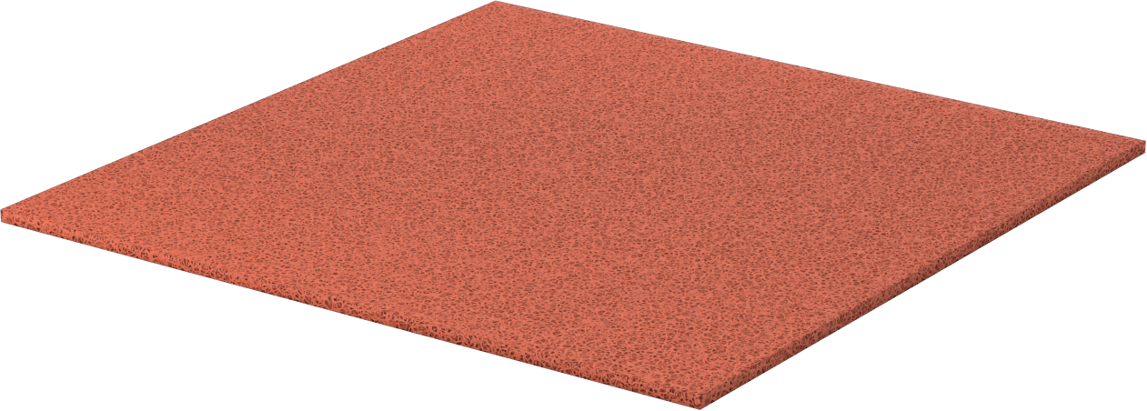 Pürüzsüz Dokulu Yüksek Sıcaklık Silikon Köpük Levha, Arka Yüzü Yapışkanlı, 3/16" Kalınlık, 12" x 12"