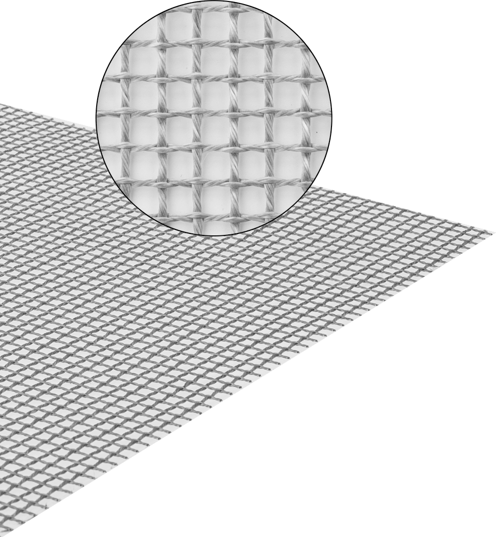 PTFE Kaplı Fiberglas Kumaş Levha, Mesh, 40" Genişlik