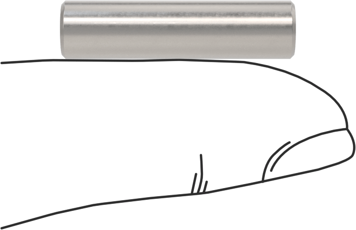 Ekstra Sert C2 Tungsten Karbür Çubuk, 1/4“ Çap x 1” Uzunluk