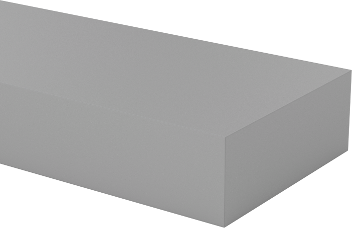 CPVC Çubuk, 1" Genişlik, 3/8" Kalınlık