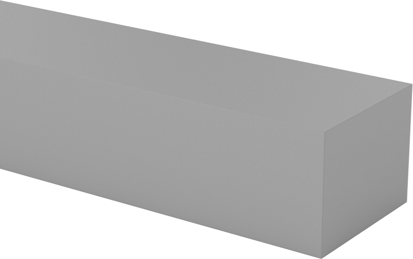 CPVC Çubuk, 1" Genişlik, 3/4" Kalınlık