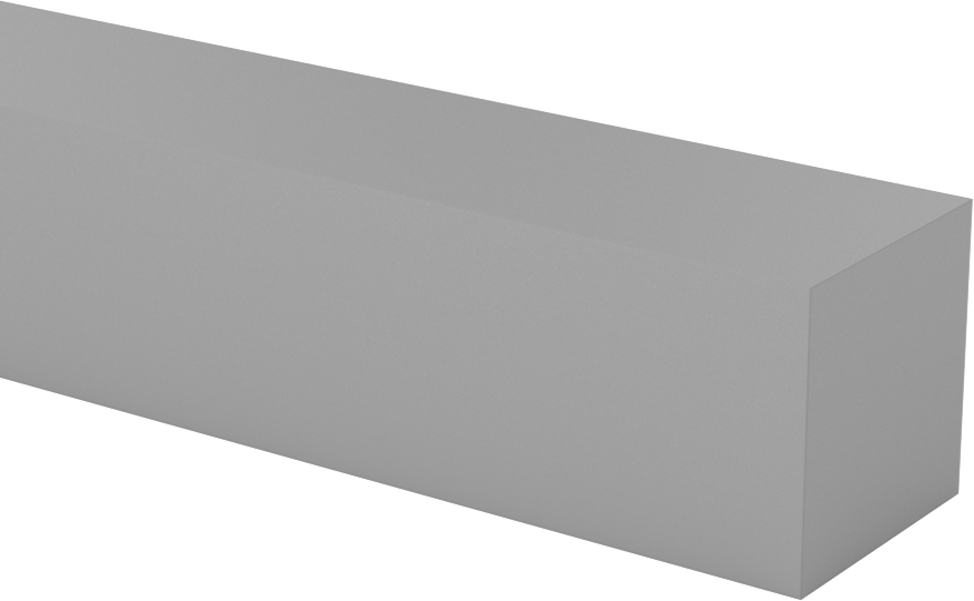 CPVC Çubuk, 1" Genişlik, 1" Kalınlık