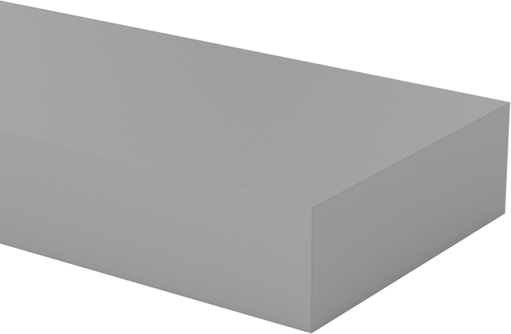 CPVC Çubuk, 1-1/2" Genişlik, 1/2" Kalınlık