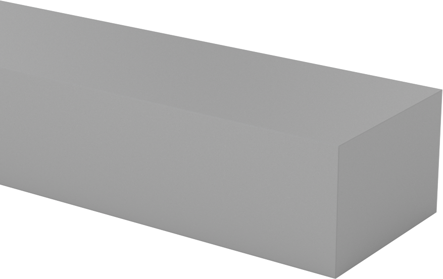 CPVC Çubuk, 1-1/2" Genişlik, 1" Kalınlık